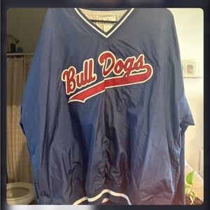 Bull Dogs Blue V-Neck Pullover